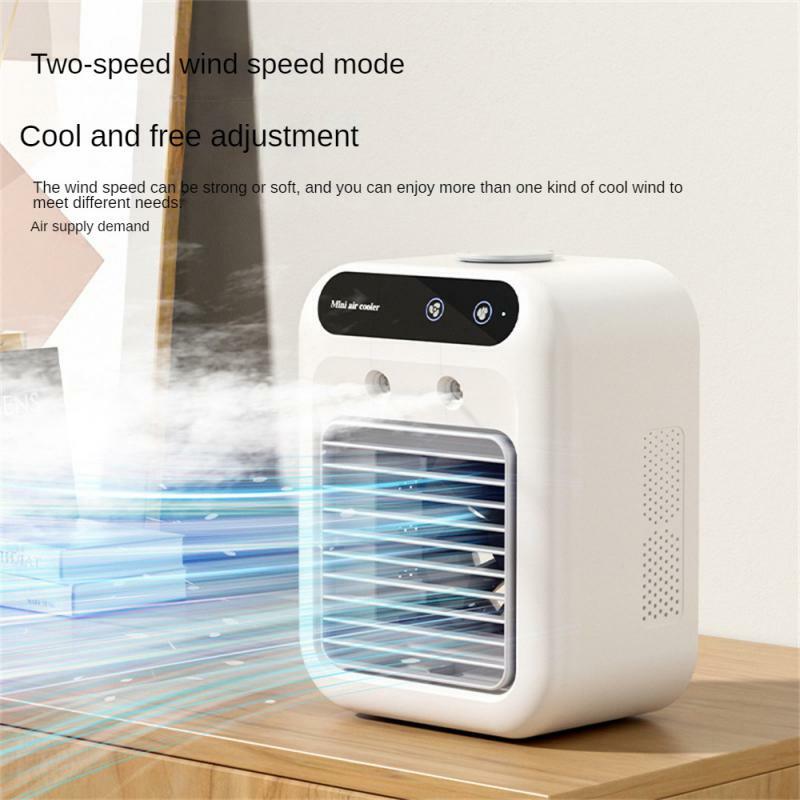 Mobile Cooling Fan White High Quality Convenient Efficient Rapid Cooling Summer Refrigeration Artifact Mini Air Conditioning Fan