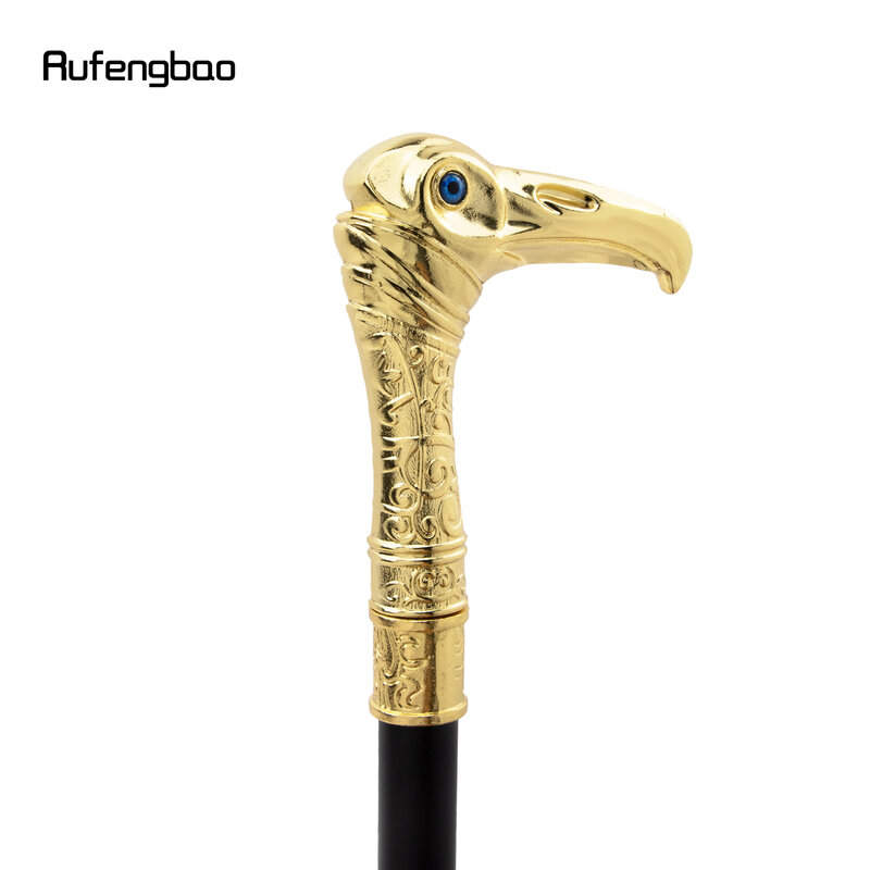 Golden Eagle Head Luxury  Single Joint Fashion Walking Stick Decorative Cospaly Party Walking Cane Halloween Crosier 93cm