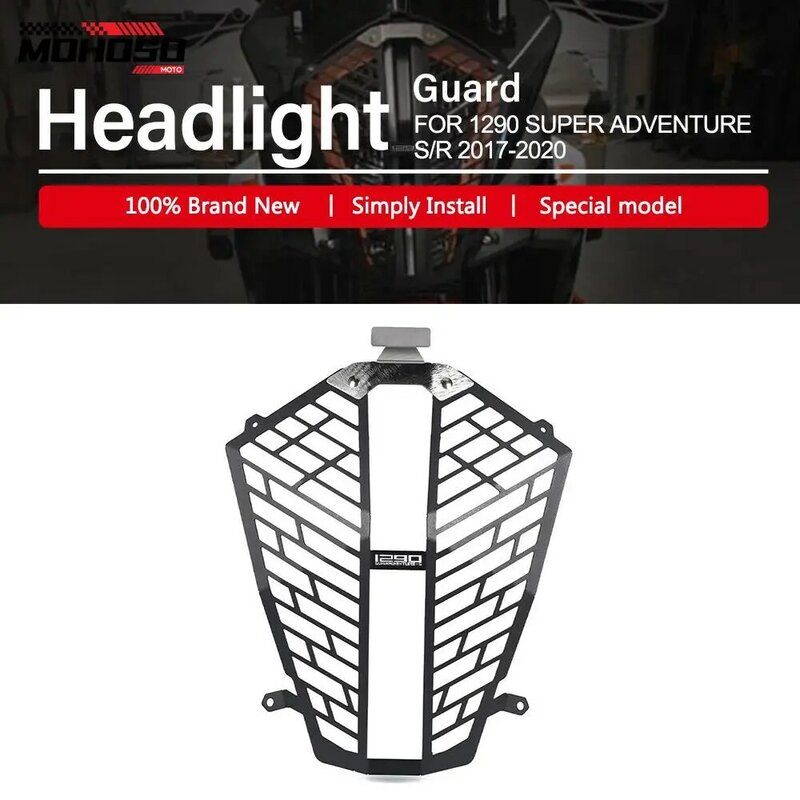 Headlight Protector for 1290 Super Adventure ADV S R, Grille Guard Cover, Acessórios para Motocicletas, Grelha de proteção, 2017-2021, 2020