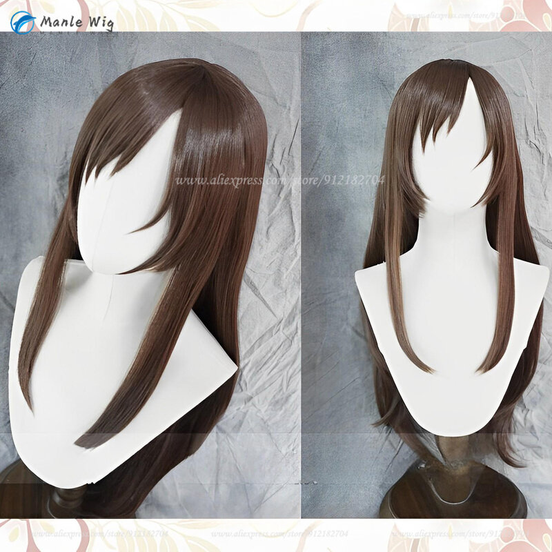 Парик для косплея аниме Ieiri Shoko, темно-коричневый длинный парик Ieiri Shoko для взрослых, термостойкие синтетические волосы, женские парики для ролевых игр + шапочка для парика