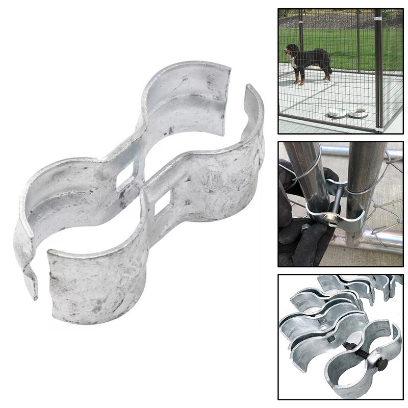 Klem Panel baru klem sekrup pemasangan mudah Panel pagar klem fleksibel untuk instalasi kandang anjing aman andal