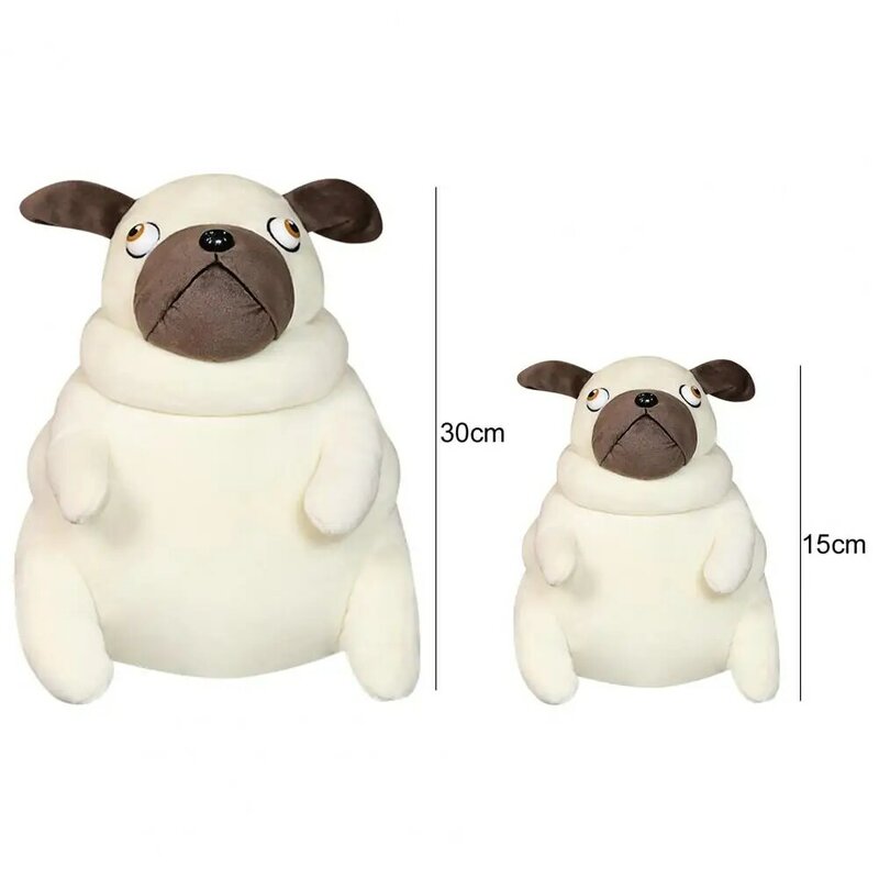 1 pz 15/30cm Lovely Fat Pug peluche kawaii seduto Pug cani giocattolo bambole di pezza cuscino per bambini bambini regalo di compleanno bambole