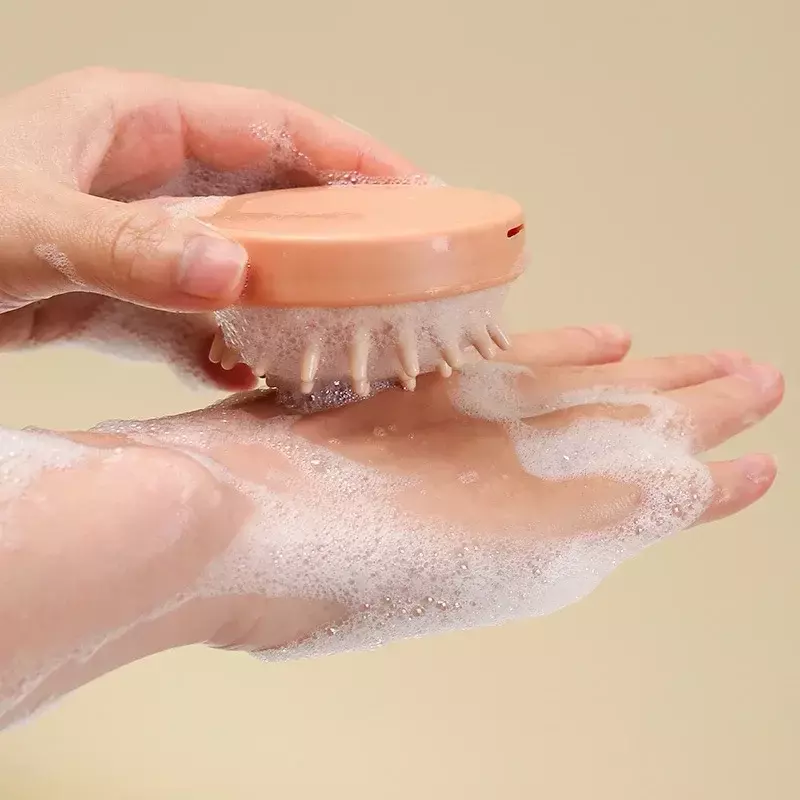 Shampoo in Silicone pettine per massaggio rimozione della forfora per uso domestico spazzole per capelli spazzole per doccia da bagno strumento per parrucchieri da salone