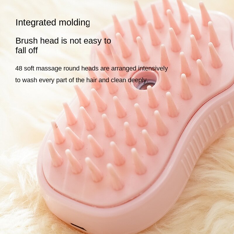 Cat & Dog Pet Spray Massage Comb One-Key Spray Anti-Fly Comb Bath Brush Hair Removal Sticky Hair Brush, Pet Cleaning