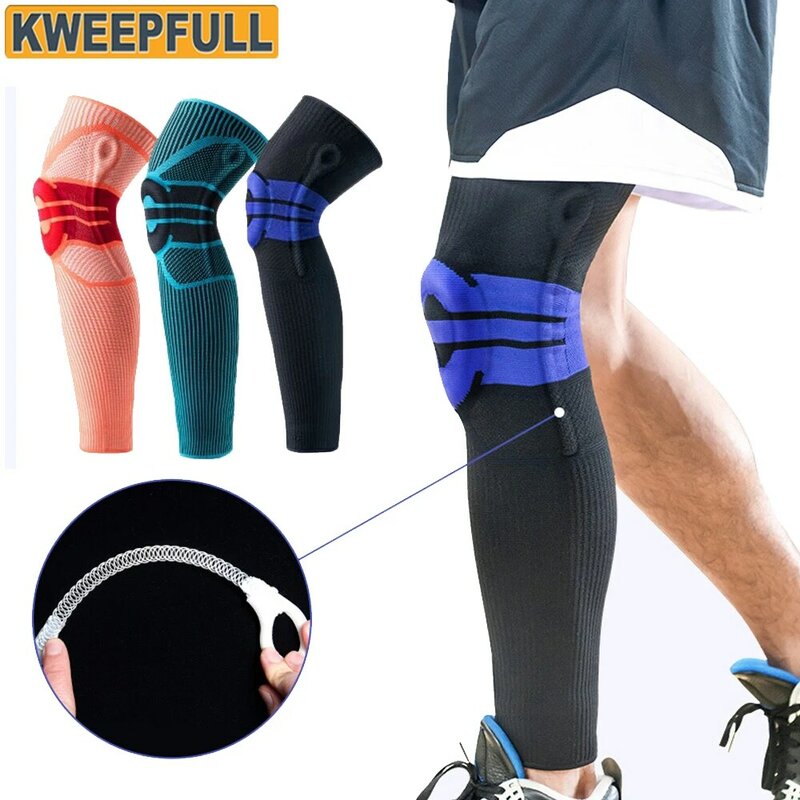 1Pcs Full Leg Sleeves Knee Brace Compression Sleeve with Patella Gel Pads & Side Stabilizers for Arthritis,Joint Pain Relief