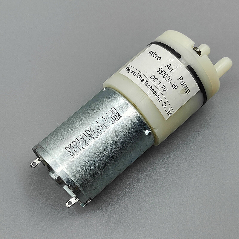 Bomba de oxígeno de aire con diafragma de vacío, bomba de succión de presión negativa, Mini Motor 3,7, CC 370 V, 5V