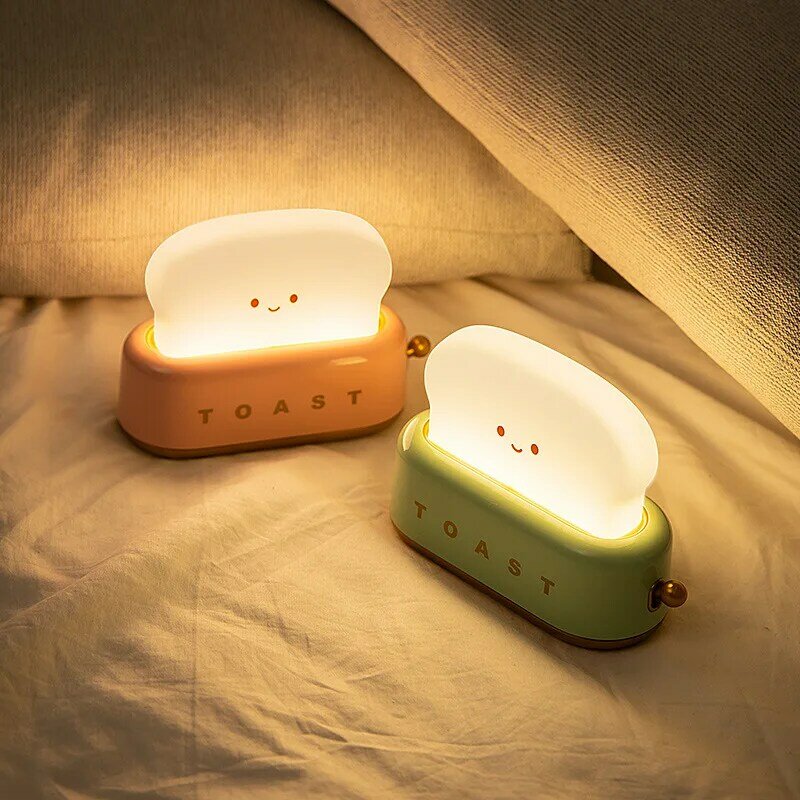 Accompanying Sleeping Light For Night With Rechargeable Battery Adjustable Brightness Double Click to Schedule 15 Mins