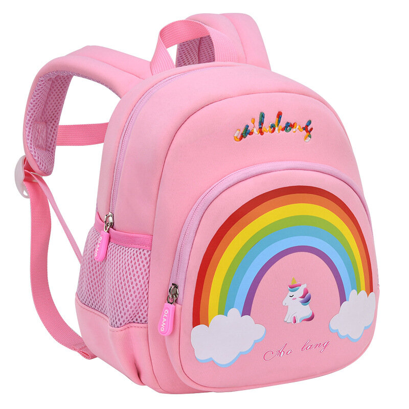 New Cartoon Unicorn Kindergarten Girls School Bags High Quality Children Toddler Backpack Rainbow Bag for Boys Mochila Infantil