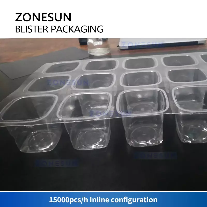 Zonesun Blister Cup macchina imballatrice Cup Filling Sealer packings Equipment linea di produzione di tazze di Yogurt ZS-PJZN18