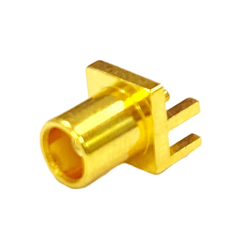 MCX Female Jack RF Coax Connector Edge PCB Mount Straight New Goldplated
