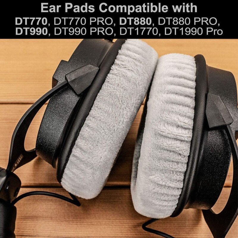 Protetores ouvido facilmente substituídos para fones ouvido DT990/DT880/DT770