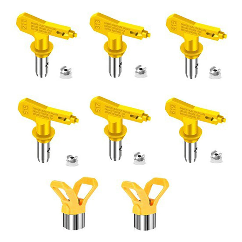 Reversible Spray Tip Nozzles with Tip Guard Set for Airless Paint Spray Guns and Airless Sprayer Spraying Machine