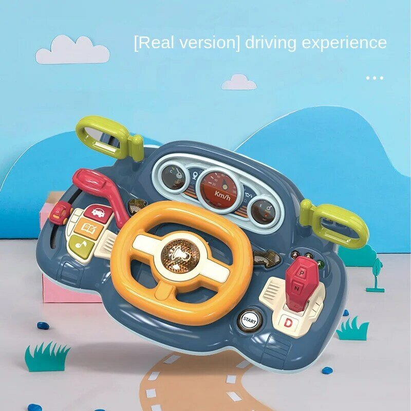 Hxl volante brinquedo para crianças, simulação dirigindo carro, puzzle educação precoce