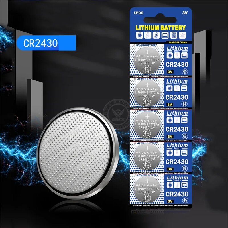Batería de litio CR2430 CR 2430 3V para coche, Control remoto, reloj, placa base, DL2430, BL2430, celdas de botón
