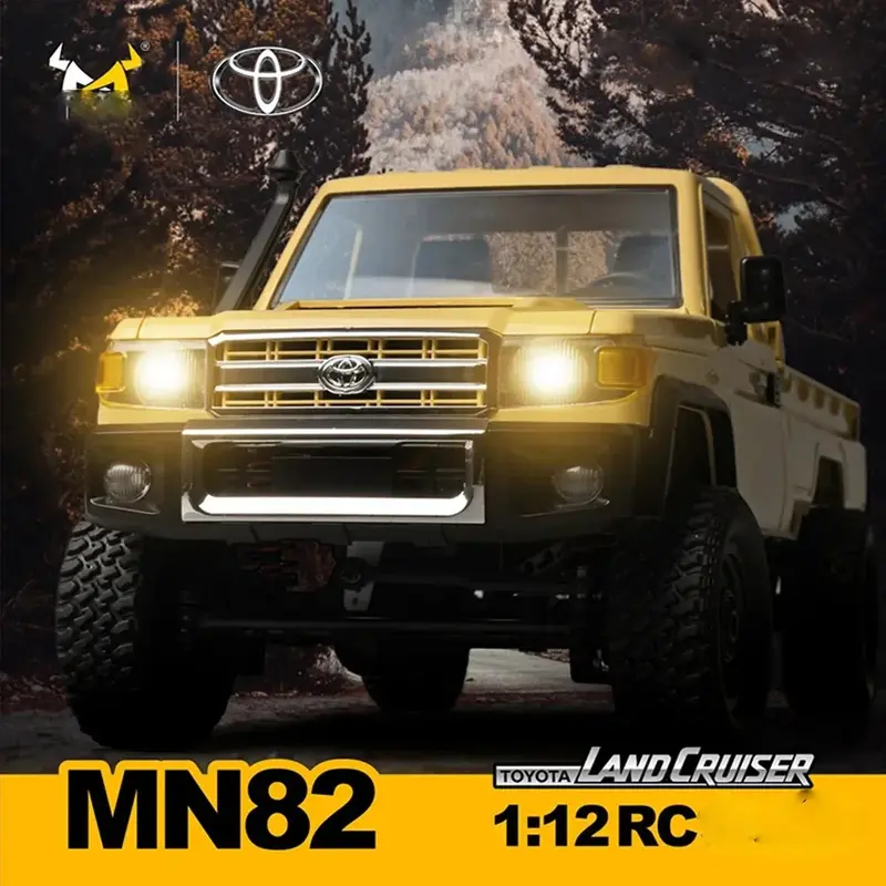 MN82 zdalnie sterowany pojazd terenowy 1:12 pełnowymiarowy 4WD dla Toyota LC79 zdalnie sterowana imitacja Model zabawka dla dzieci samochodu RC