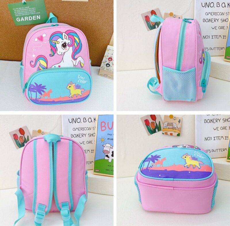 Personalized Name Unicorn Children's Backpack Cute Fantasy Pony Girl's School Bag Fashion Backpack Oxford Cloth Backpack