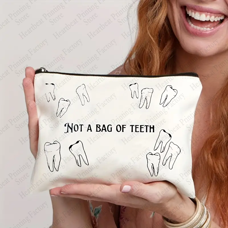 Não é um saco de maquiagem padrão de dentes, Essencial para trabalhadores odontológicos, Enfermeiras do hospital dental, Melhor presente, Batom