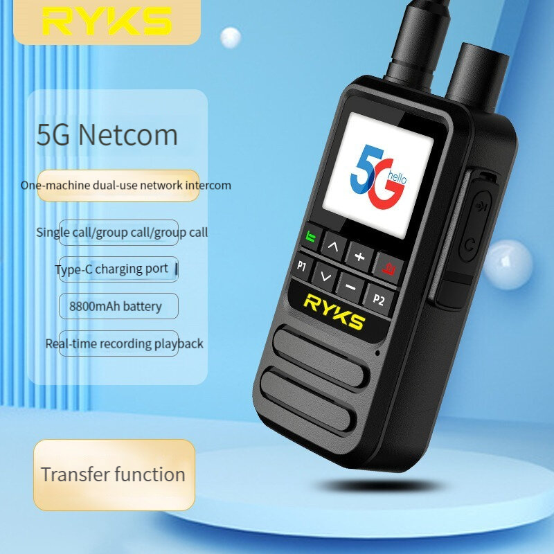 Global-Intercom 4g Poc und UHF Internet Zwei-Wege-Radio-SIM-Karte Walkie Talkie Langstrecken 5000km Paar (keine Gebühr) Intercom-Plattform