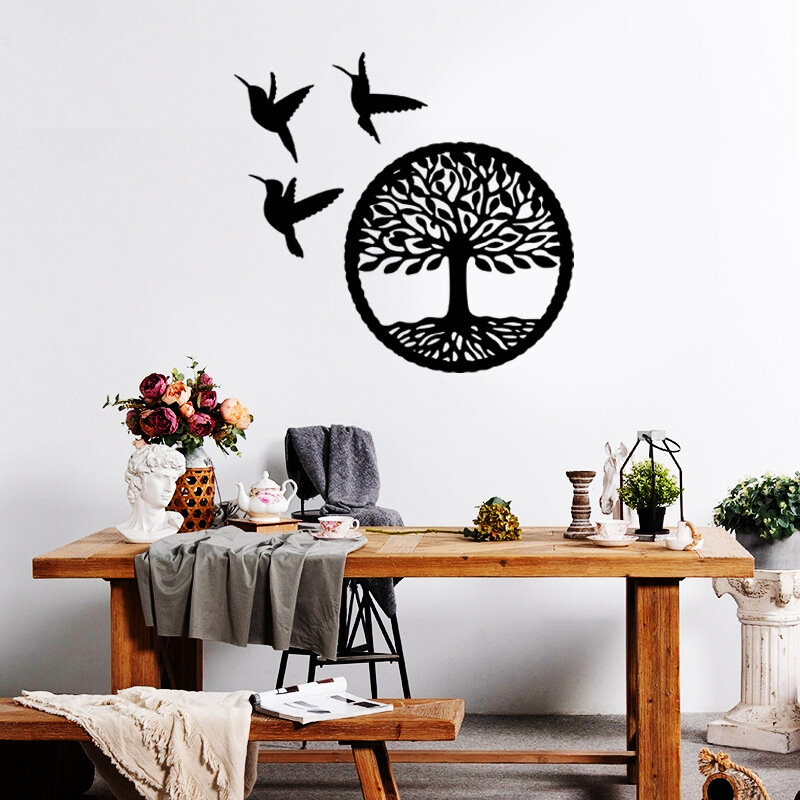 Árbol de la vida colgante de pared, Molde de resina DIY, árbol grande, colibrí, colgante de pared, decoración, adorno de árbol de la vida, molde de silicona