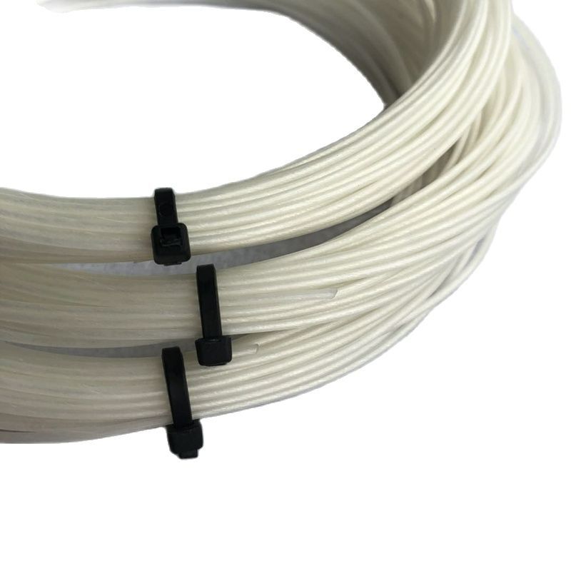 1 pc free shipping 12M White color tennis string soft feeling 1.30mm tennis rackets string elastic training durable tennis