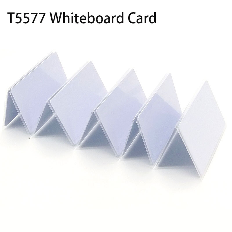Duplicador RFID T5577 de 125KHZ, llavero de proximidad regrabable, pegatinas para teléfono móvil, tarjetas de clonación de pizarra blanca, regrabable, 10 Uds.