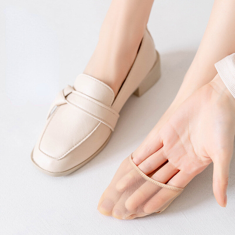 Five Toes Forefoot Pads Women High Heels Half Insoles Calluses Corns Foot Pain Care Foot Care Tool Toe Pad Absorbs Shock Socks
