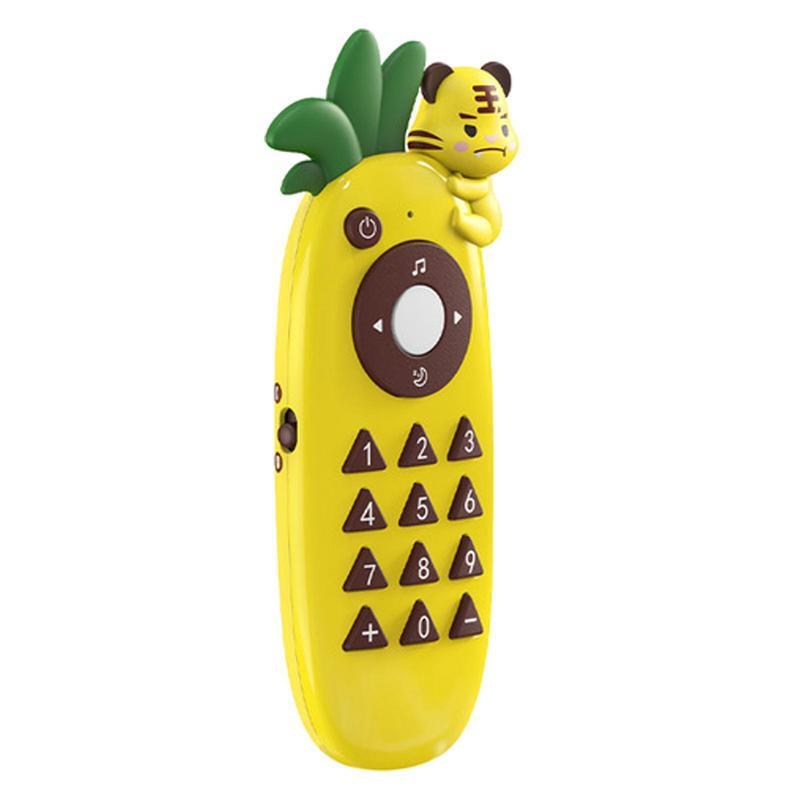 Elektroniczny telefon komórkowy bateria do zabawek zasilany silikonowe telefony zabawki muzyczne bezpieczny telefon muzyczny na prezent dla niemowląt