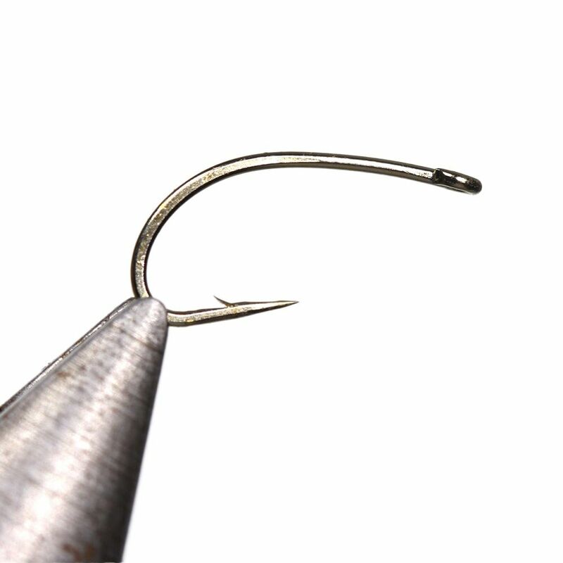 50pcs High Carbon Steel Fly Fishing Hooks 12#~22# Shrimp Caddis Pupa Streamer Fly Tying Hooks Fish Scale Hook