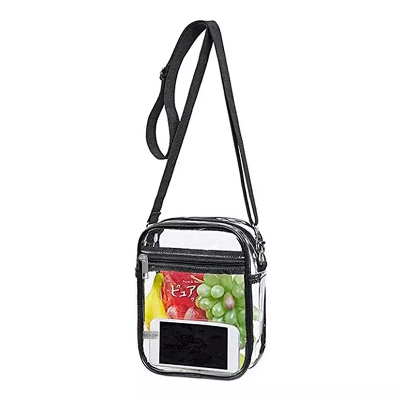 Женская прозрачная сумка-мессенджер через плечо LVB8 из прозрачного ПВХ, сумка-тоут, кошелек со съемным ремешком