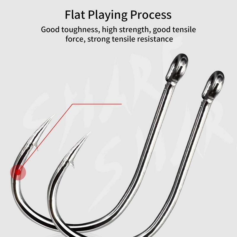 Fishing Hooks Saltwater Fish Hooks Trout Hooks Fishing Tackle Barbed Hook Set For Freshwater Saltwater Hooks Assortment With