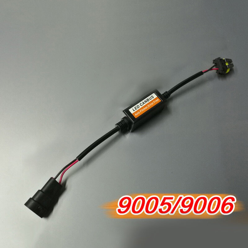1/2/3PCS H4 H7 9005 9006 9012 LED Canbus Decoder Adapter Anti-Flicker Harness Bulbs Resistor Warning Error Canceller Dropship