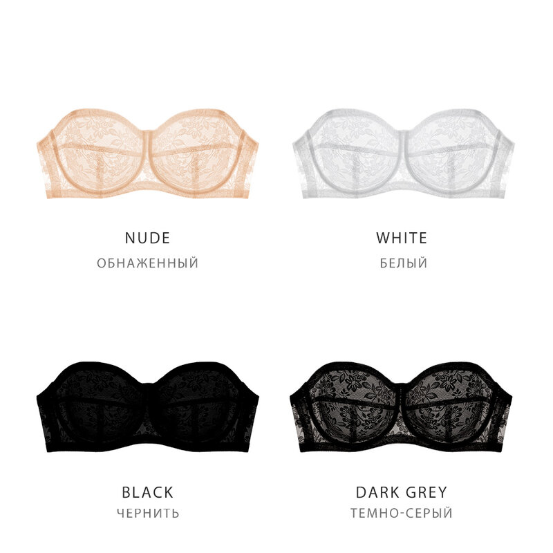 Sexy Lingerie Women's Ultra Thin Bra Transparent Underwear Minimizer Bras for Women Embroidery Brassiere A B C  Gather Cup