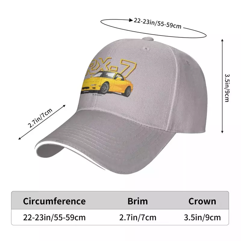 Gorra de Rx-7 para hombre y mujer, gorra de béisbol para el sol, sombrero de golf para niños