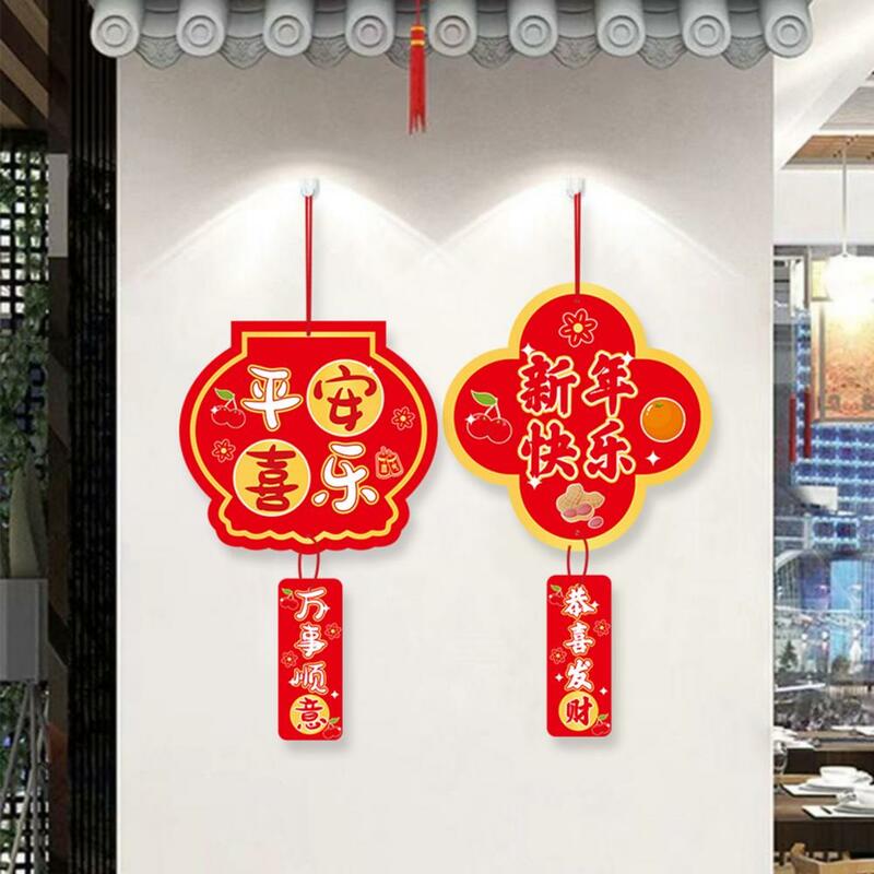 Liontin Tahun Baru simpul Tiongkok 2024 liontin ornamen gantung Festival Musim Semi Tahun Naga dekorasi rumah kantor