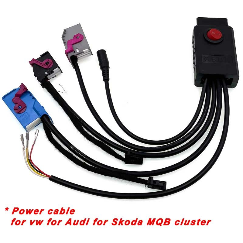 MQB kabel daya Cluster 12V kabel Program kunci ID48 kabel MLB 5 kabel MQB NEC35XX kabel MQB48 kabel instrumen cocok VVDI2 CGDI