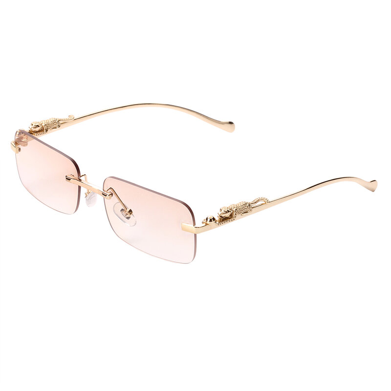 Ruiao Sonnenbrille-gafas de sol sin marco para hombre, lentes de sol de pantera sin montura, de lujo, promoción barata, uv400, 2023