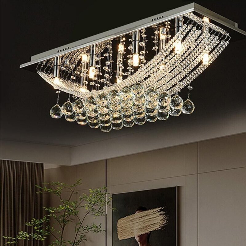 8 crystal chandeliers for modern raindrop ceiling lighting-