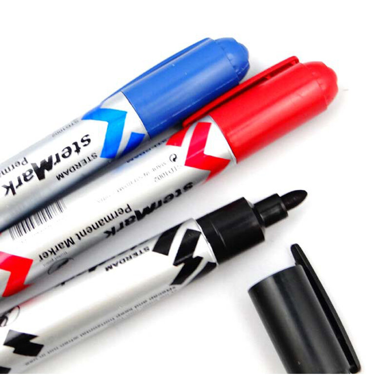 5 шт. односторонний маркер с черным маслом, несмываемые маркеры, ручка для офиса, склада, канцелярские принадлежности