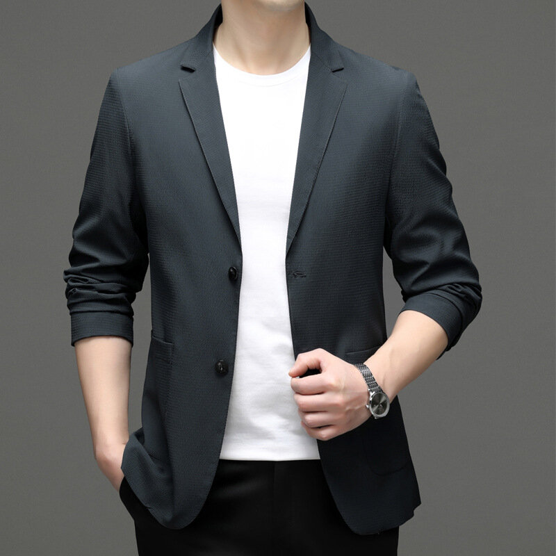 6516-2023 new small suit men's Korean version of slim suit men's youth suit jacket business trend