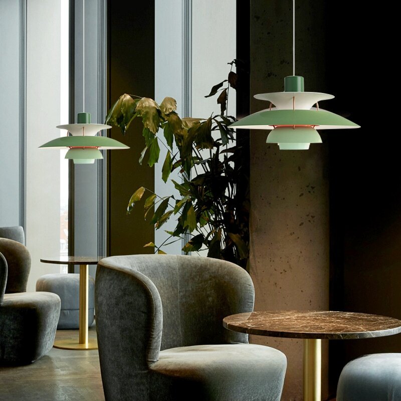 Nordic creativo Macaron lampadario colorato Designer Bar camera da letto comodino ristorante testa singola lampada a sospensione a Led illuminazione decorativa