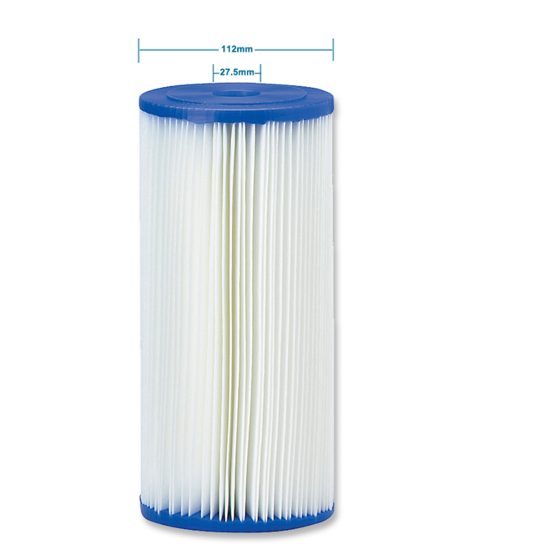 Coronwater-cartucho de filtro de agua de poliéster plisado, 4,5 ", 5 micras para filtración de agua de sedimentos, PPL5-BB