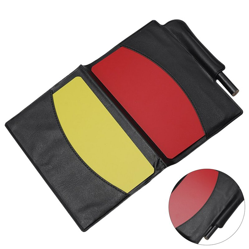 Durable High Quality New Practical Notebook Yellow Card Parts Red Card Replacement Soccer 1 Pc Accessories Indoor