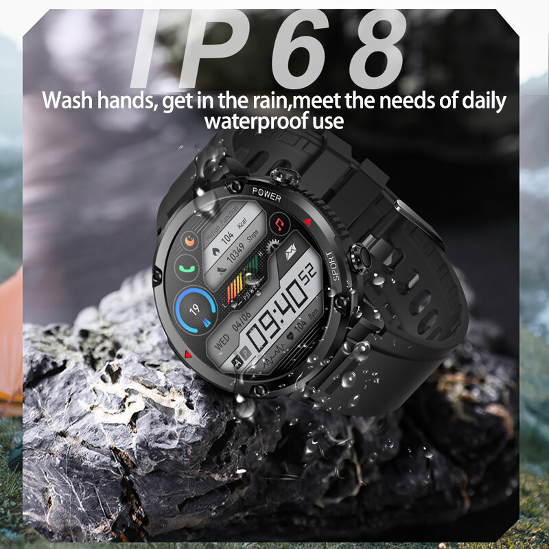 CanMixs inteligentny zegarek dla mężczyzn 1.6 Cal Bluetooth Smartwatch z funkcją dzwonienia dla kobiet zegarek Fitness, Tracker IP68 wodoodporne zegarki sportowe