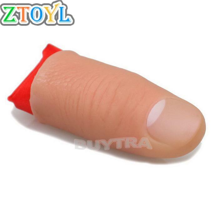 ปลอมปลอม Thumb TIP Finger Fake Magic Trick Close Up Vanish Appearing Finger Tricks Props ของเล่นตลก Prank PARTY Favor สุ่ม