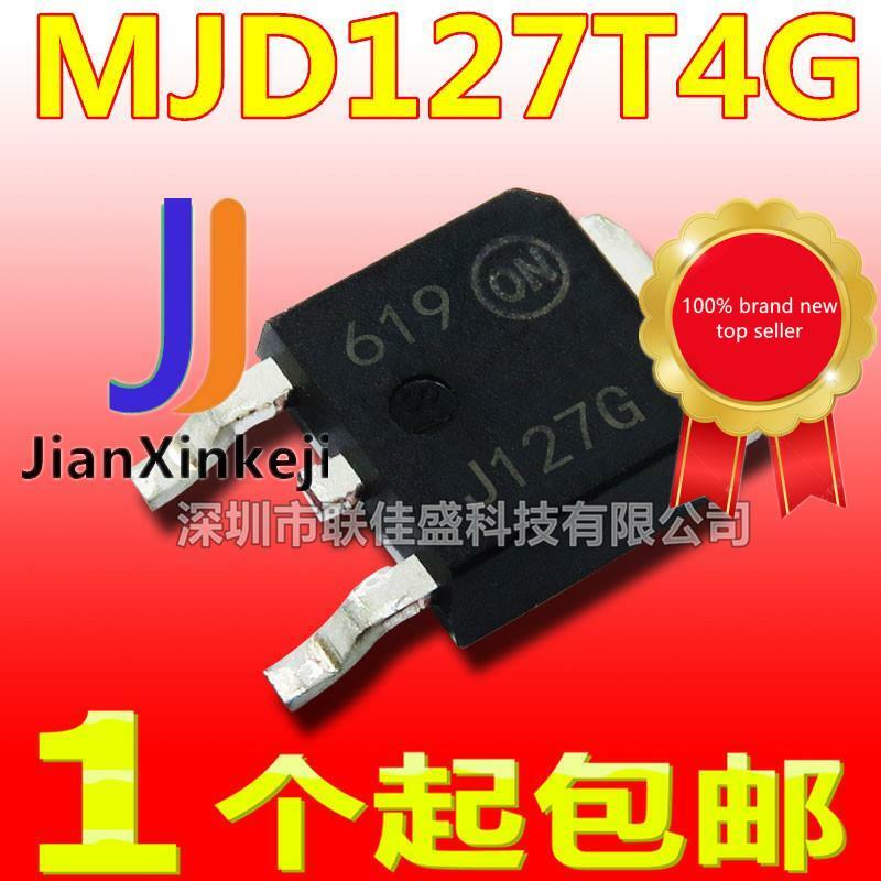 50 Buah 100% Asli Transistor MJD127G J127G TIP127 TO252 Darlington