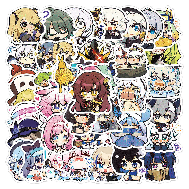 10/30/60 Stuks Schattig Spel Honkai Impact 3 Stickers Anime Stickers Graffiti Skateboard Waterfles Laptop Kids Kawaii Cartoon Sticker