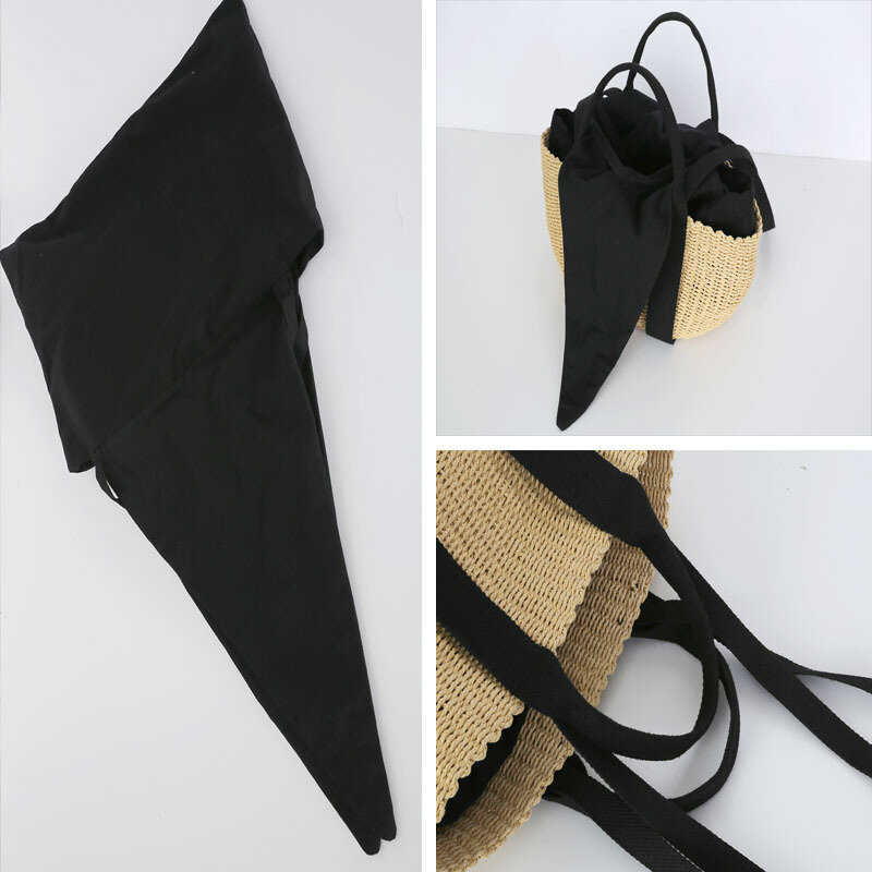 Borsa intrecciata in corda di carta di moda borse di paglia fatte a mano per donna borsa da viaggio borsa a tracolla da spiaggia borsa a tracolla bohémien Tote