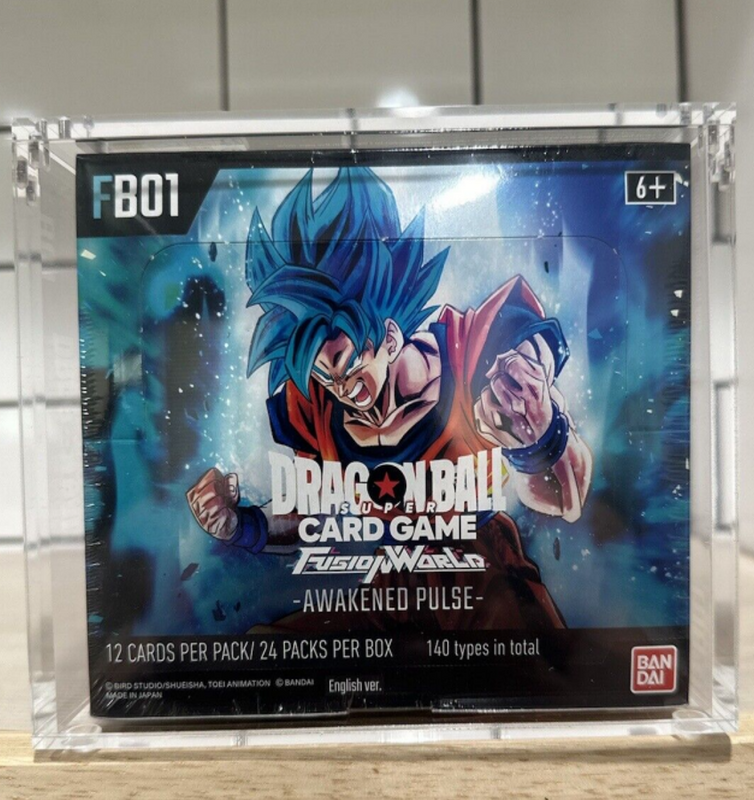 Acrylic Case 6MM One Piece Dragon Ball Booster Box Display Case Collector Protector with Magnetic Lid for OP 04-04 FB 01-02 B