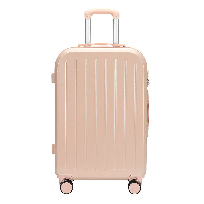 Rueda universal de equipaje de color caramelo, caja de embarque rosa claro, varilla de tracción, maleta con contraseña, modelo de celebridad de Internet