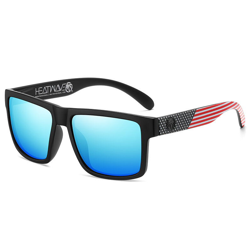 Мужские квадратные солнцезащитные очки UV400, с поляризацией, в коробке